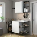 IKEA ENHET ЕНХЕТ, кухня, антрацит / білий, 103x63.5x222 см 293.369.26 фото thumb №2