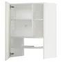 IKEA METOD МЕТОД, навесной шкаф д / вытяжки / полка / дверь, белый / Вальстена белый, 60x80 см 995.073.02 фото