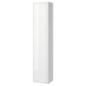 IKEA ÄNGSJÖN ЭНГШЁН, высокий шкаф с дверцей, белый глянец, 40x35x195 см 405.350.81 фото