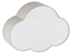 BRW Бежевий дитячий стельовий світильник Cloud 2-точковий тканинний бежевий 094967 фото