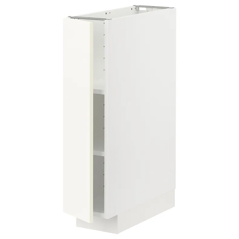 IKEA METOD МЕТОД, напольный шкаф с полками, белый / Вальстена белый, 20x60 см 195.071.22 фото №1