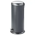 IKEA MJÖSA МЙЕСА, кошик д/сміття з відкидною кришкою, темно-сірий, 30 л 004.228.54 фото thumb №1