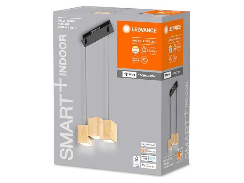 BRW Smart Wifi Decor KED, підвісний світильник 085942 фото №3