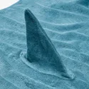 IKEA BLÅVINGAD БЛОВІНГАД, рушник із капюшоном, у формі акули/синьо-сірий, 70x140 см 905.284.41 фото thumb №5
