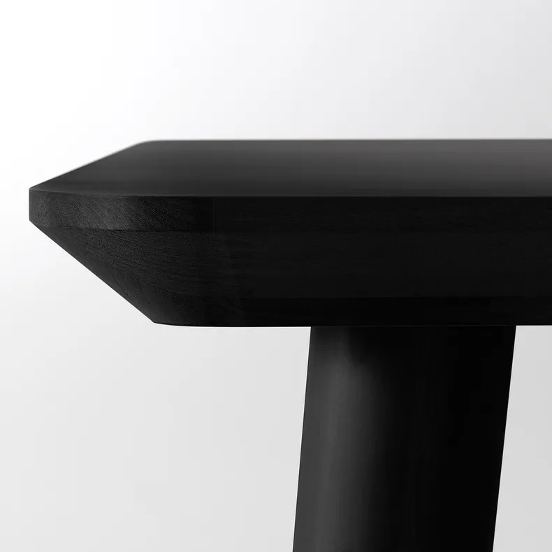 IKEA LISABO ЛІСАБО, стіл, чорний, 88x78 см 605.637.80 фото №6