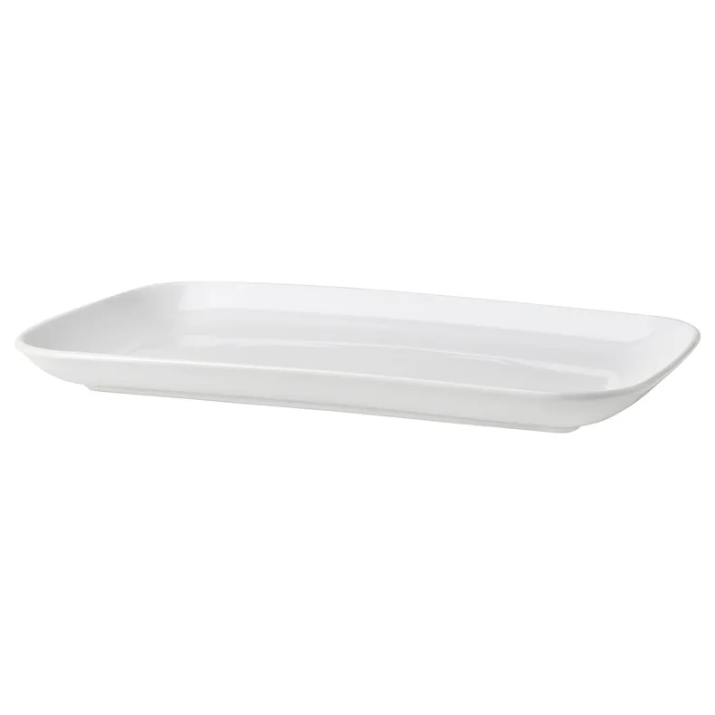 IKEA GODMIDDAG ГОДМИДДАГ, тарелка, белый, 18x30 см 405.850.09 фото №1