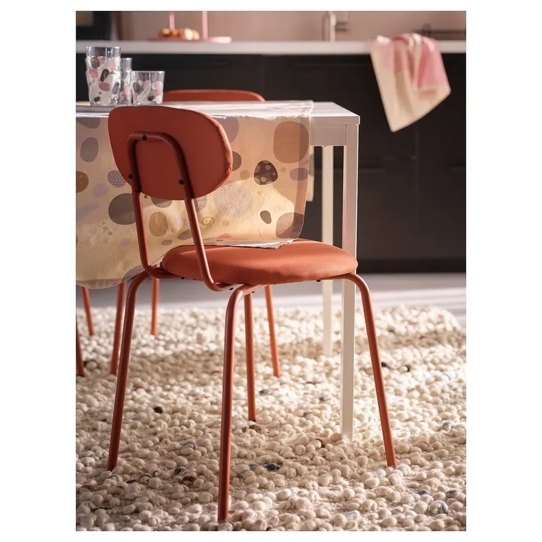 IKEA ÖSTANÖ ЭСТАНЁ, стул, красно-коричневый Реммарн / красно-коричневый 705.265.32 фото №6
