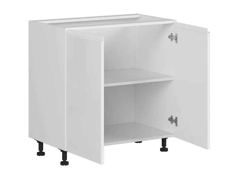 BRW Двухдверный кухонный шкаф Sole 80 см белый глянец, альпийский белый/глянцевый белый FH_D_80/82_L/P-BAL/BIP фото №3