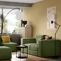 IKEA JÄTTEBO ЄТТЕБУ, 2-місний модульний диван, з узголів'ям / САМСАЛА темний жовто-зелений 495.104.01 фото thumb №2