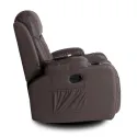 Масажне крісло MEBEL ELITE BOX, екошкіра: темно-коричневий фото thumb №13