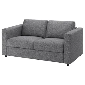 IKEA VIMLE ВІМЛЕ, 2-місний диван, Лейде сіро-чорний 394.344.03 фото