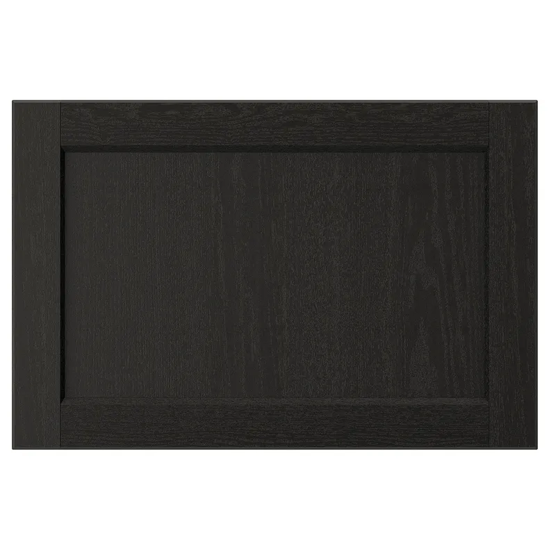 IKEA LERHYTTAN ЛЕРХЮТТАН, дверь, чёрный цвет, 60x40 см 803.560.63 фото №1