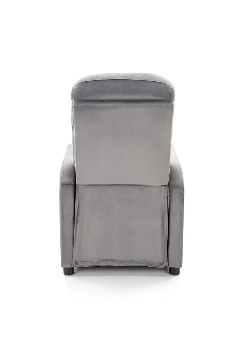 Кресло реклайнер мягкое раскладное HALMAR FELIPE 2, серый фото №4