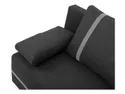 BRW Тримісний розкладний диван Mata з ящиком для зберігання чорний, Sawana 14 Black / Sawana 21 Grey SO3-MATA-LX_3DL-G2_B88701 фото thumb №8