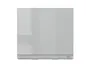 BRW Кухонный гарнитур Top Line 60 см с вытяжкой наклонный серый глянец, серый гранола/серый глянец TV_GOO_60/50_O_FL_BRW-SZG/SP/IX фото