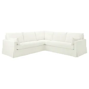 IKEA HYLTARP ХИЛЬТАРП, 4-местный угловой диван, Халларп белый 194.895.66 фото