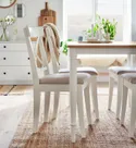 IKEA DANDERYD ДАНДЕРЮД / INGOLF ІНГОЛЬФ, стіл+4 стільці, дуб білий okl / Hallarp бежевий, 130x80 см 793.887.34 фото thumb №4