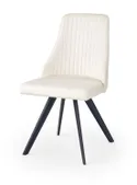 Кухонний стілець HALMAR K206 білий/чорний фото thumb №1