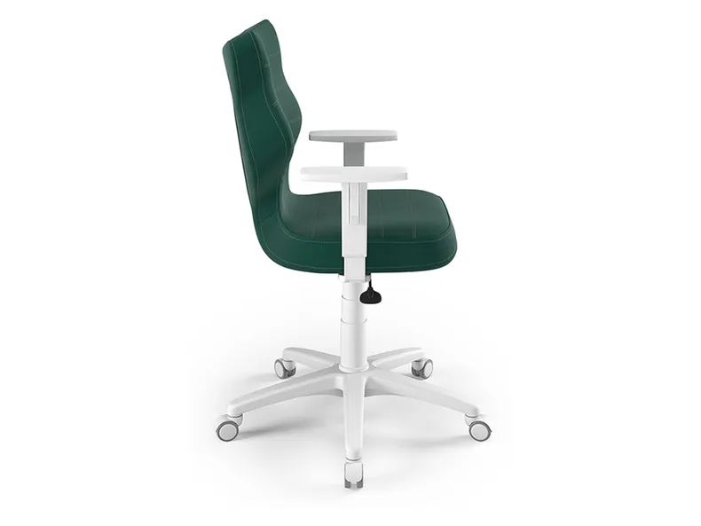 BRW Молодіжний поворотний стілець зелений, розмір 6 OBR_DUO_BIALY_ROZM.6_VELVET_05 фото №2