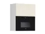 BRW Кухонный верхний шкаф Sole 60 см с микроволновой печью магнолия глянец, альпийский белый/магнолия глянец FH_GMO_60/72_O_AMW442-BAL/XRAL0909005/CA фото