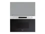 BRW Верхний кухонный шкаф Iris 60 см с микроволновой печью ferro, гренола серый/ферро FB_GMO_60/72_O_MBNA900-SZG/FER/IX фото