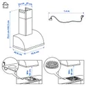 IKEA FULLSTÄNDIG ФУЛЛШЕНДІГ, настінна витяжка, білий, 80 см 705.270.08 фото thumb №7