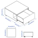 IKEA SLÄKT СЛЭКТ, каркас кровати с 3 ящиками, белый, 90x200 см 893.860.70 фото thumb №7