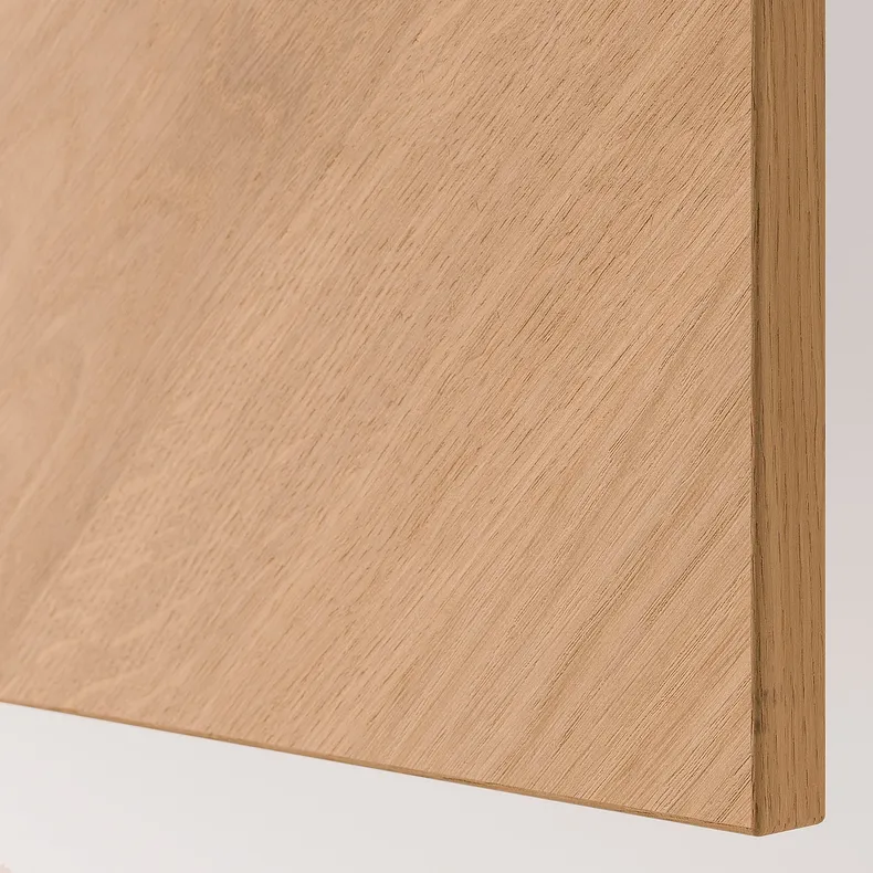 IKEA BESTÅ БЕСТО, навесной шкаф с 2 дверями, черный / коричневый / гедевикен окл дуб, 60x22x128 см 294.219.67 фото №4