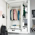 IKEA SMÅSTAD СМОСТАД, кровать-чердак, Белая рама / стол с 3 ящиками, 90x200 см 794.374.52 фото thumb №5