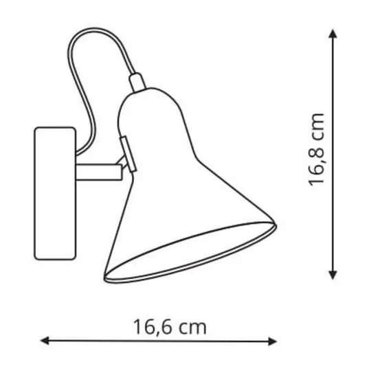 BRW Регулируемый настенный светильник ASTAMA LP-1122/1W GD Light Prestige 078070 фото №3