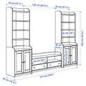 IKEA HAUGA ХАУГА, комбінація шаф для телевізора, білий, 277x46x199 см 193.879.02 фото thumb №5