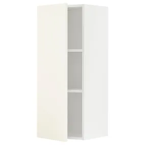 IKEA METOD МЕТОД, шафа навісна із полицями, білий / ВАЛЛЬСТЕНА білий, 40x100 см 195.072.59 фото