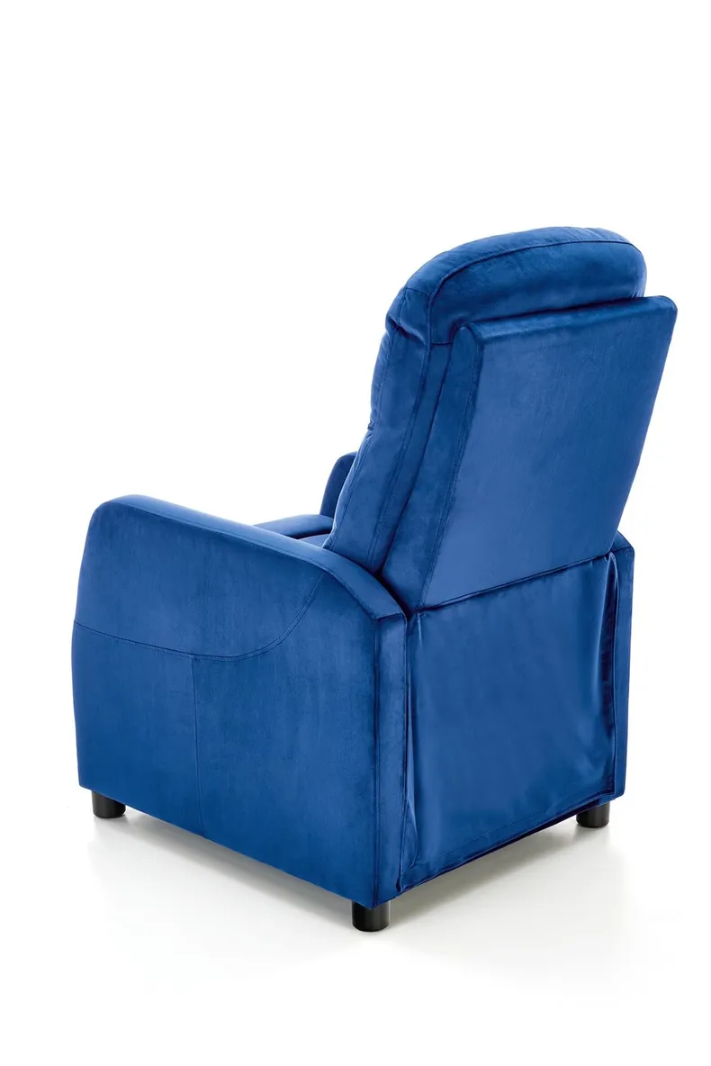 Кресло реклайнер мягкое раскладное HALMAR FELIPE 2, темно-синий фото №6