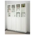 IKEA BILLY БИЛЛИ / OXBERG ОКСБЕРГ, стеллаж, белый, 160x30x202 см 390.477.37 фото thumb №2