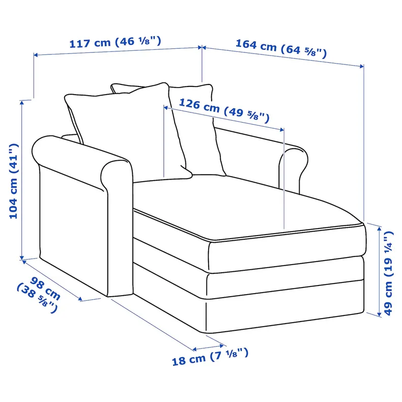 IKEA GRÖNLID ГРЕНЛІД, кушетка, Горбистий бежевий 594.399.42 фото №5