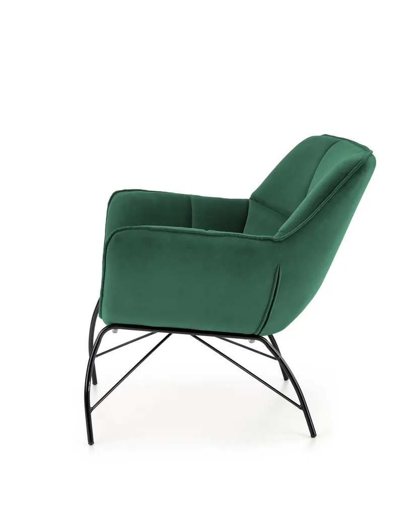 Крісло м'яке HALMAR BELTON темно-зелений (1шт=1шт) фото №2