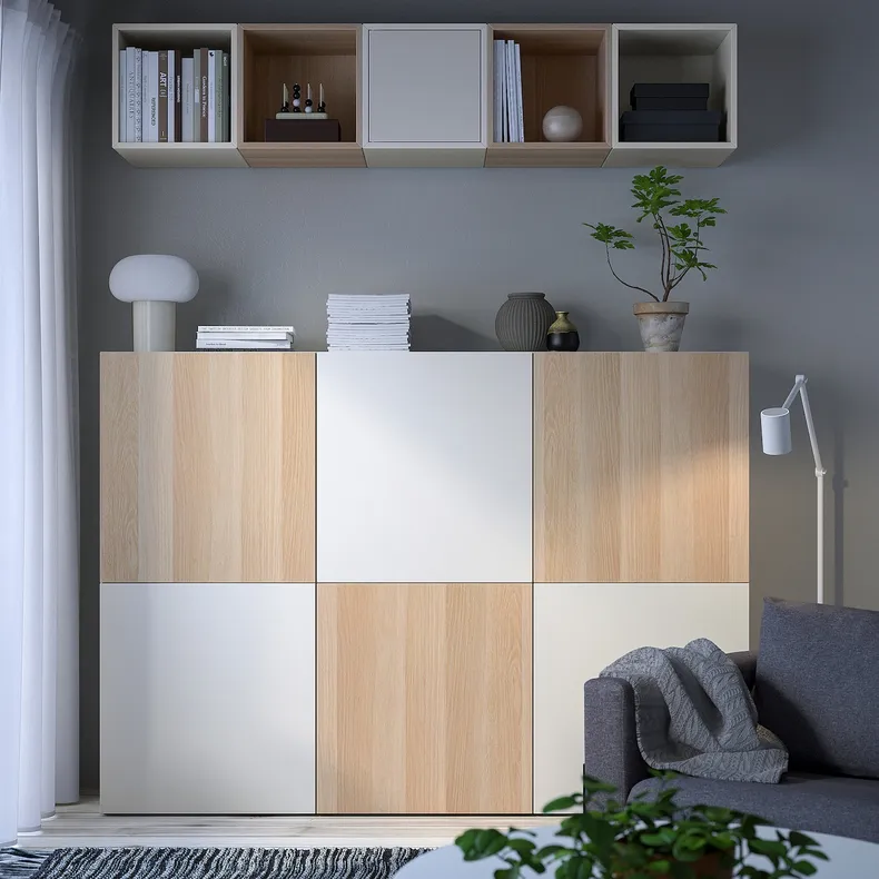 IKEA BESTÅ БЕСТО / EKET ЭКЕТ, комбинация д / хранения, 180x42x129 см 894.768.05 фото №2