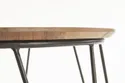 Журнальный столик HALMAR NUBIRA 60x60 см, каркас – черный, столешница – орех фото thumb №5