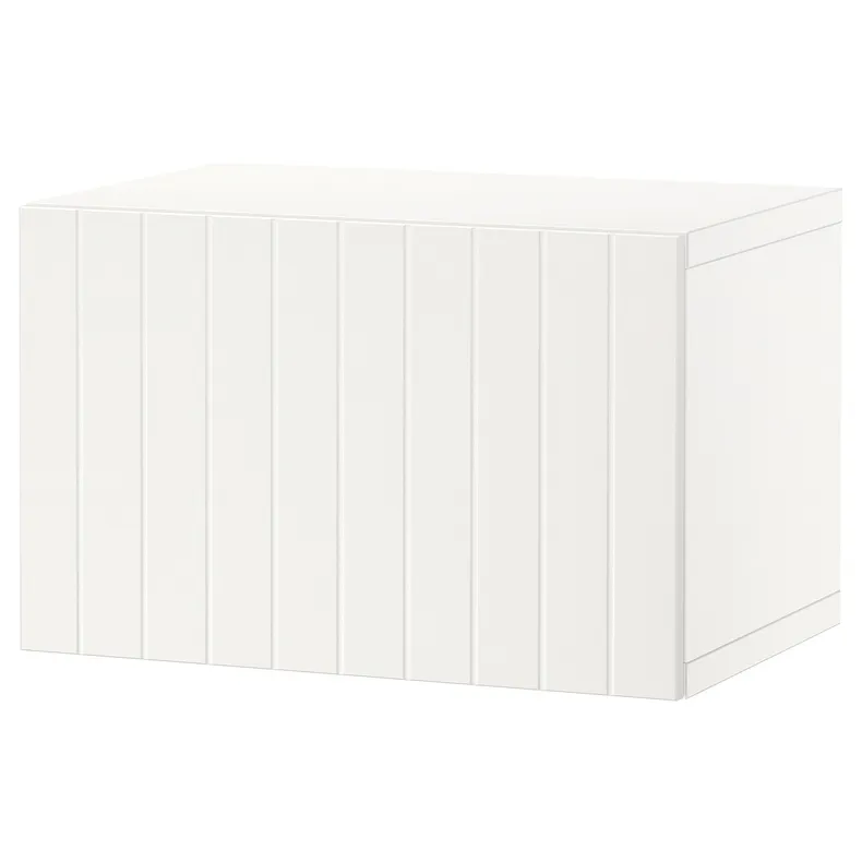 IKEA BESTÅ БЕСТО, секція полиць із дверцятами, білий / Суттервікен білий, 60x42x38 см 494.250.02 фото №1