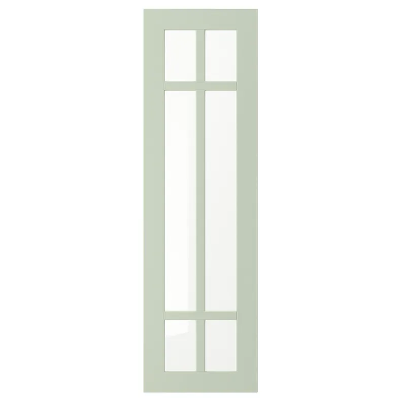 IKEA STENSUND СТЕНСУНД, стеклянная дверь, светло-зелёный, 30x100 см 305.240.16 фото №1