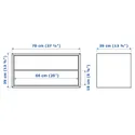 IKEA EKET ЭКЕТ, шкаф с 2 ящиками, коричневый/орех, 70x35x35 см 805.745.94 фото thumb №4