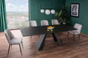 Стол обеденный раскладной SIGNAL SALVADORE, черный SAHARA NOIR / черный мат, 90x160 фото thumb №14