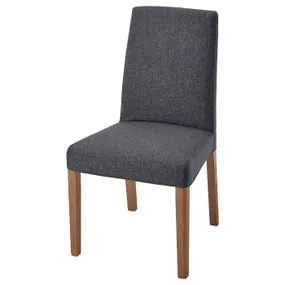 IKEA BERGMUND БЕРГМУНД, стул, имит. дуб / серебристый средний 393.845.68 фото