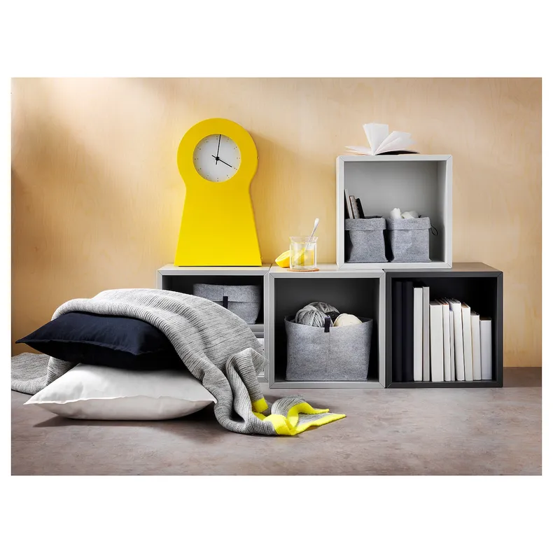 IKEA RAGGISAR РАГГІСАР, набір кошиків, 3 шт, сірий 903.480.15 фото №5