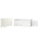 IKEA HEMNES ХЕМНЕС, меблі д / спальні, компл із 3 предм, біла морилка, 80x200 см 294.834.27 фото thumb №1