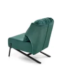 Кресло мягкое HALMAR Victus темно-зеленый/черный фото thumb №5