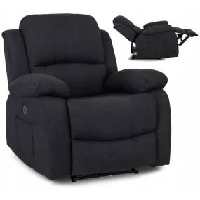 Масажне крісло MEBEL ELITE BONO 2, тканина: чорний фото