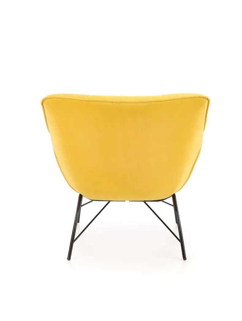 Крісло м'яке HALMAR BELTON жовтий (1шт=1шт) фото №2