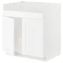 IKEA METOD МЕТОД, підлогова шафа для HAV ХАВ подв мий, білий Енкопінг/білий імітація дерева, 80x60 см 794.733.79 фото
