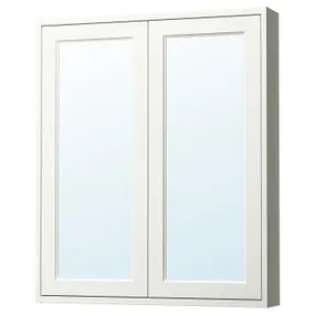 IKEA TÄNNFORSEN ТЕННФОРСЕН, дзеркальна шафа з дверцятами, білий, 80x15x95 см 105.351.29 фото